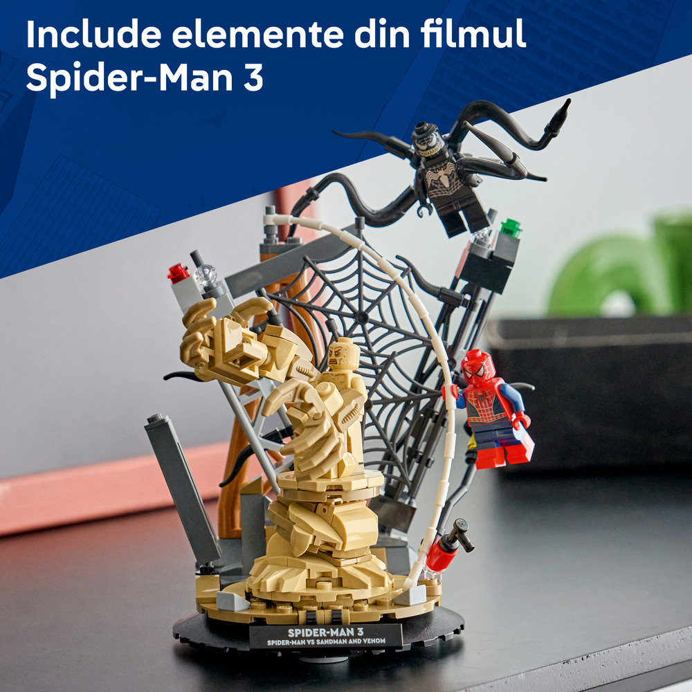 LEGO Marvel: Batalie memorabila - Omul Paianjen vs Sandman 76334, 9 ani+, 201 piese