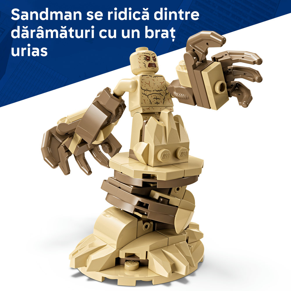 LEGO Marvel: Batalie memorabila - Omul Paianjen vs Sandman 76334, 9 ani+, 201 piese