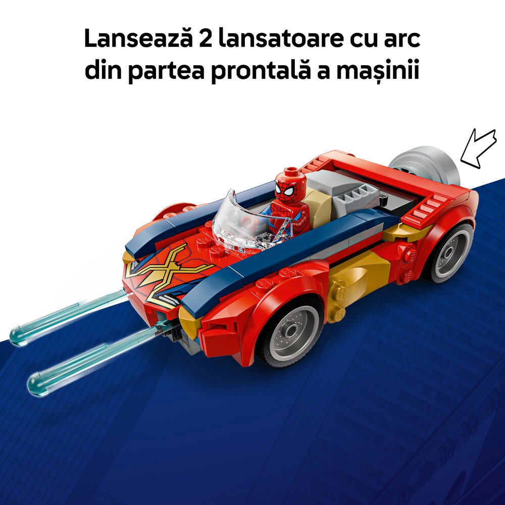 LEGO Marvel: Omul Paianjen in masina vs Wolverine venomizat 76336, 7 ani+, 134 piese