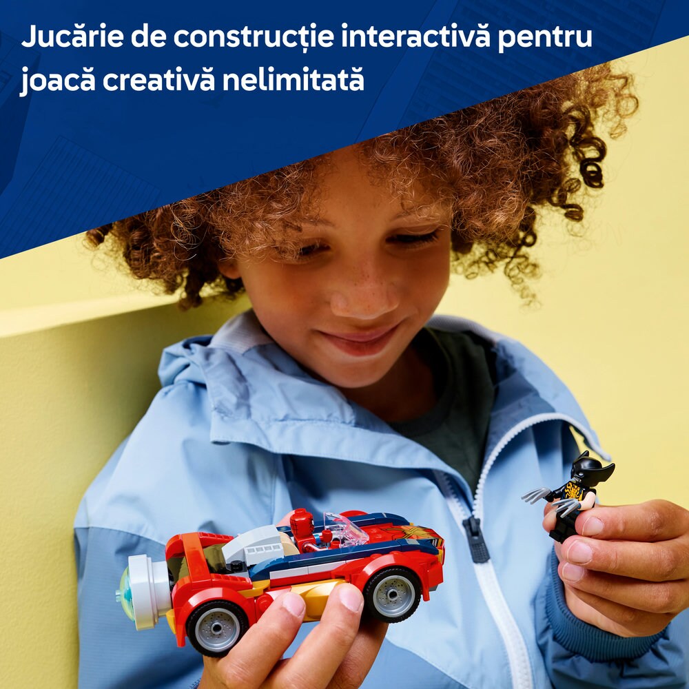 LEGO Marvel: Omul Paianjen in masina vs Wolverine venomizat 76336, 7 ani+, 134 piese