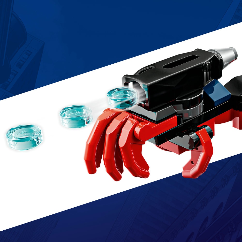 LEGO Marvel: Robotul lui Miles Morales vs Omul Paianjen 2099 76337, 6 ani+, 135 piese