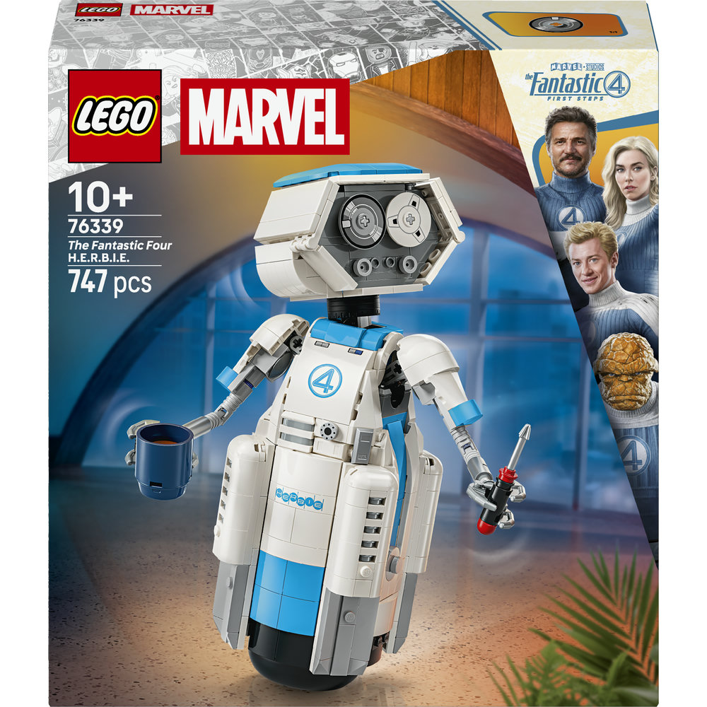 LEGO Super Heroes: Cei 4 Fantastici H.E.R.B.I.E. 76339, 10 ani+, 747 piese