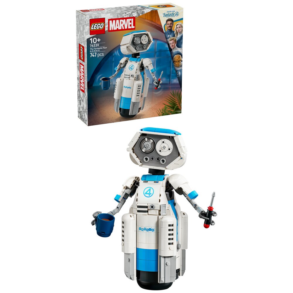 LEGO Super Heroes: Cei 4 Fantastici H.E.R.B.I.E. 76339, 10 ani+, 747 piese