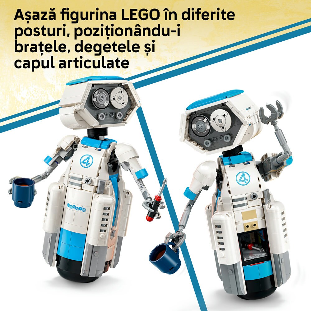 LEGO Super Heroes: Cei 4 Fantastici H.E.R.B.I.E. 76339, 10 ani+, 747 piese