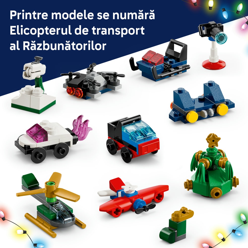 LEGO Marvel: Calendar de advent 2026 76340, 6 ani+, 317 piese