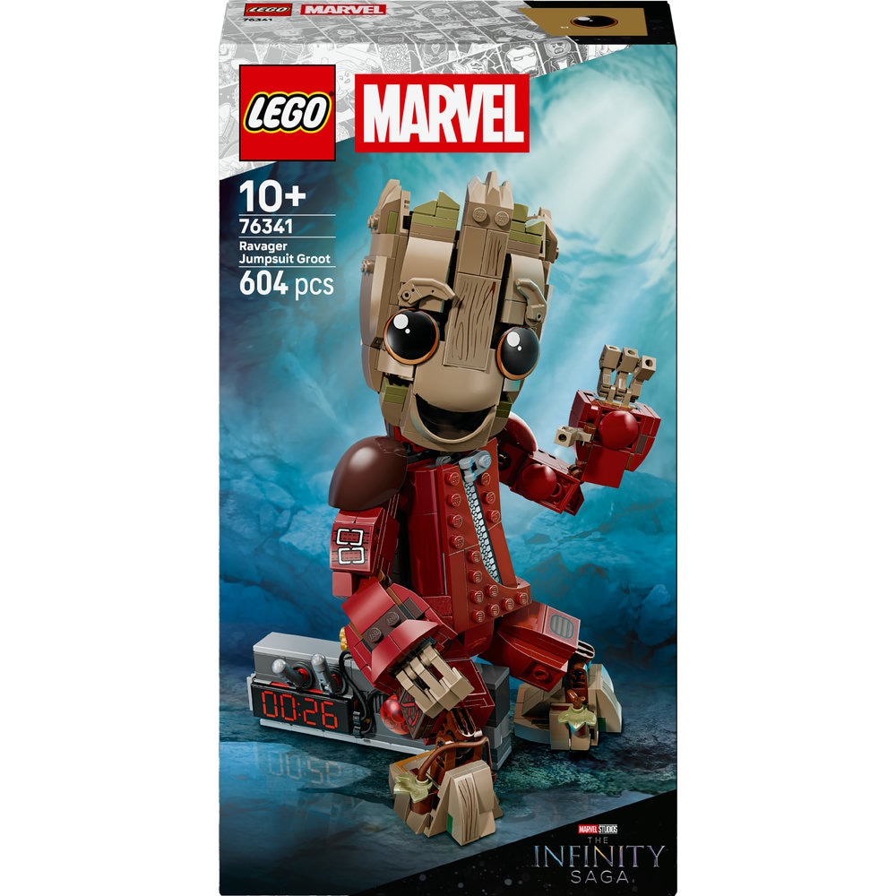 LEGO Super Heroes: Groot in uniforma Ravager 76341, 10 ani+, 604 piese