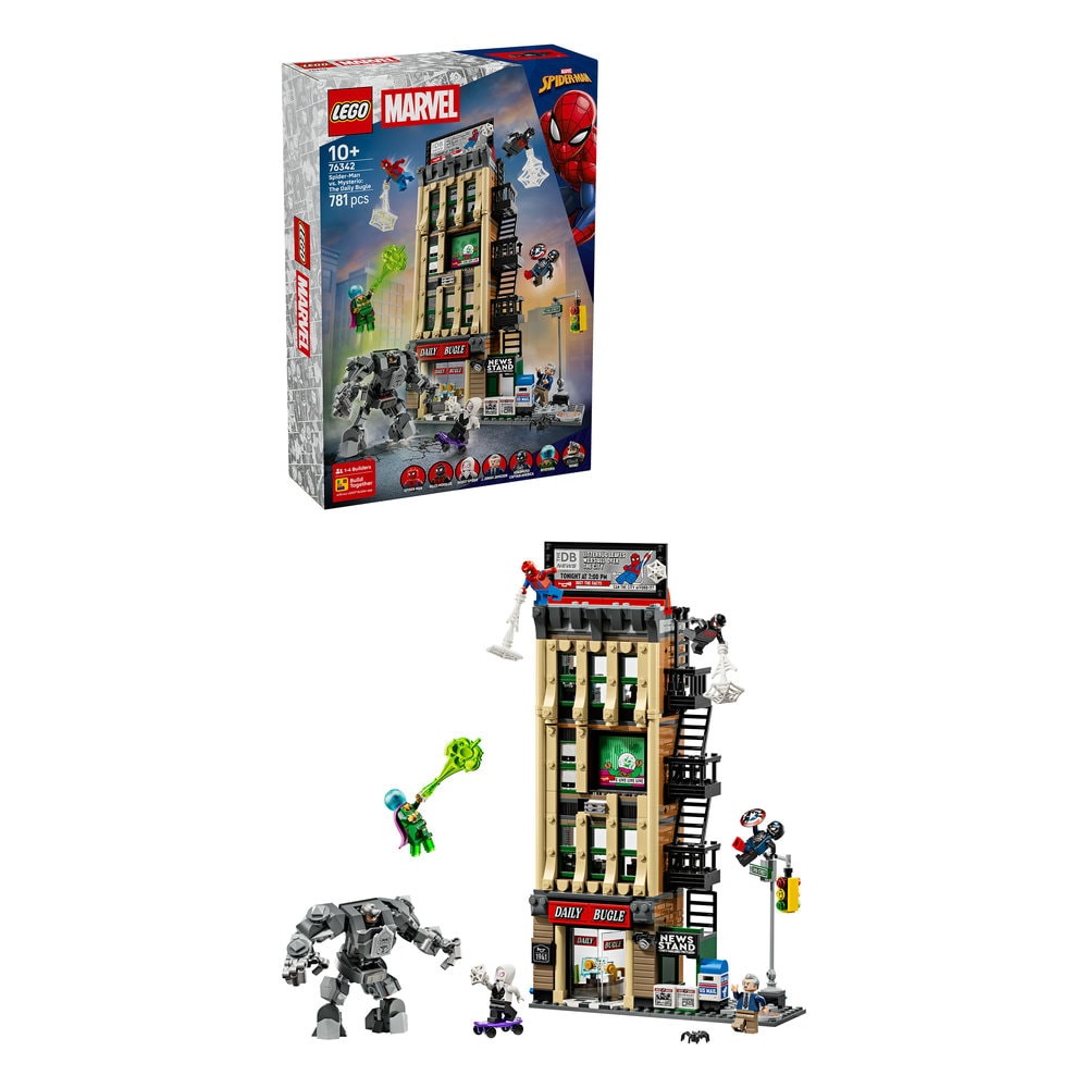 LEGO Marvel: Omul Paianjen vs Mysterio - Daily Bugle 76342, 10 ani+, 781 piese