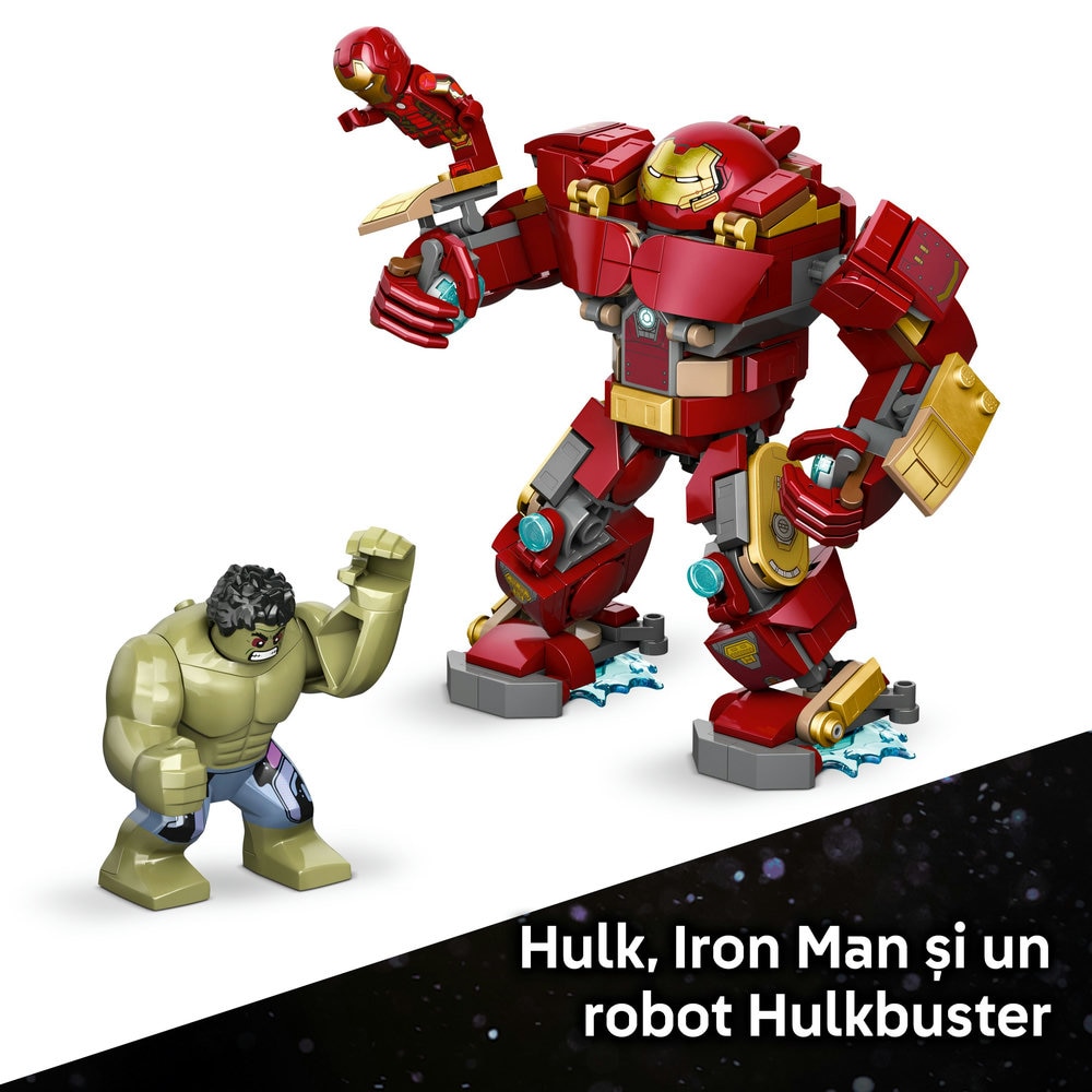 LEGO Marvel: Batalie memorabila - Hulkbuster vs Hulk 76343, 9 ani+, 413 piese