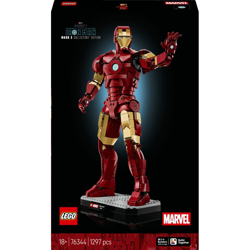 LEGO Iconic: Editia de colectie Iron Man Mark 3 76344, 18 ani+, 1297 piese