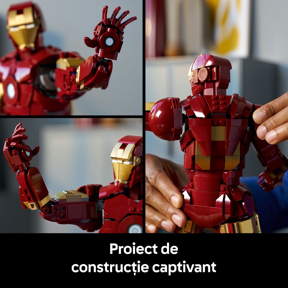 LEGO Iconic: Editia de colectie Iron Man Mark 3 76344, 18 ani+, 1297 piese
