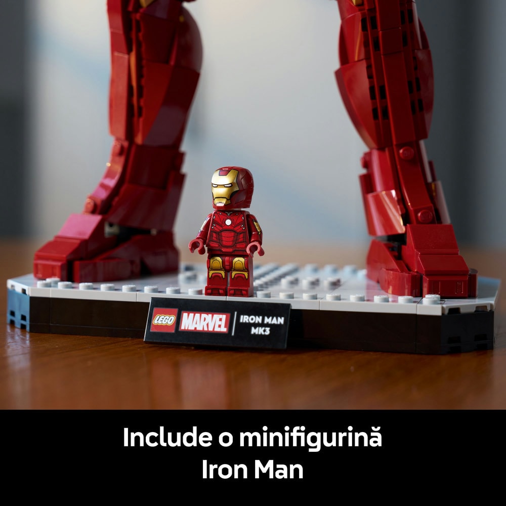 LEGO Iconic: Editia de colectie Iron Man Mark 3 76344, 18 ani+, 1297 piese