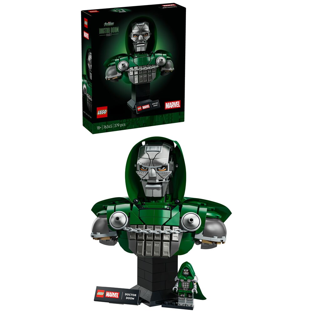 LEGO Marvel: Bustul Doctorului Doom 76345, 18 ani+, 379 piese