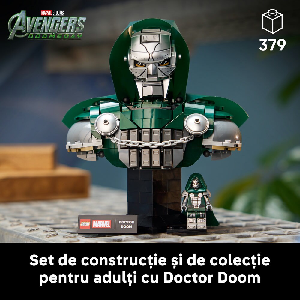 LEGO Marvel: Bustul Doctorului Doom 76345, 18 ani+, 379 piese
