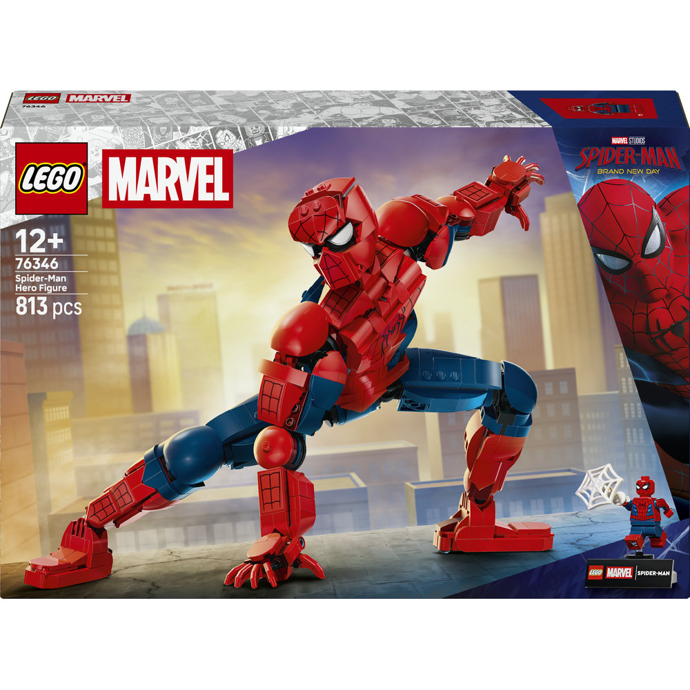 LEGO Marvel: Figurina erou Omul Paianjen 76346, 12 ani+, 813 piese