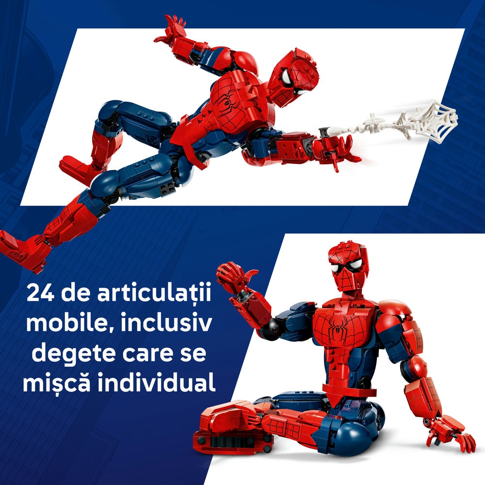 LEGO Marvel: Figurina erou Omul Paianjen 76346, 12 ani+, 813 piese