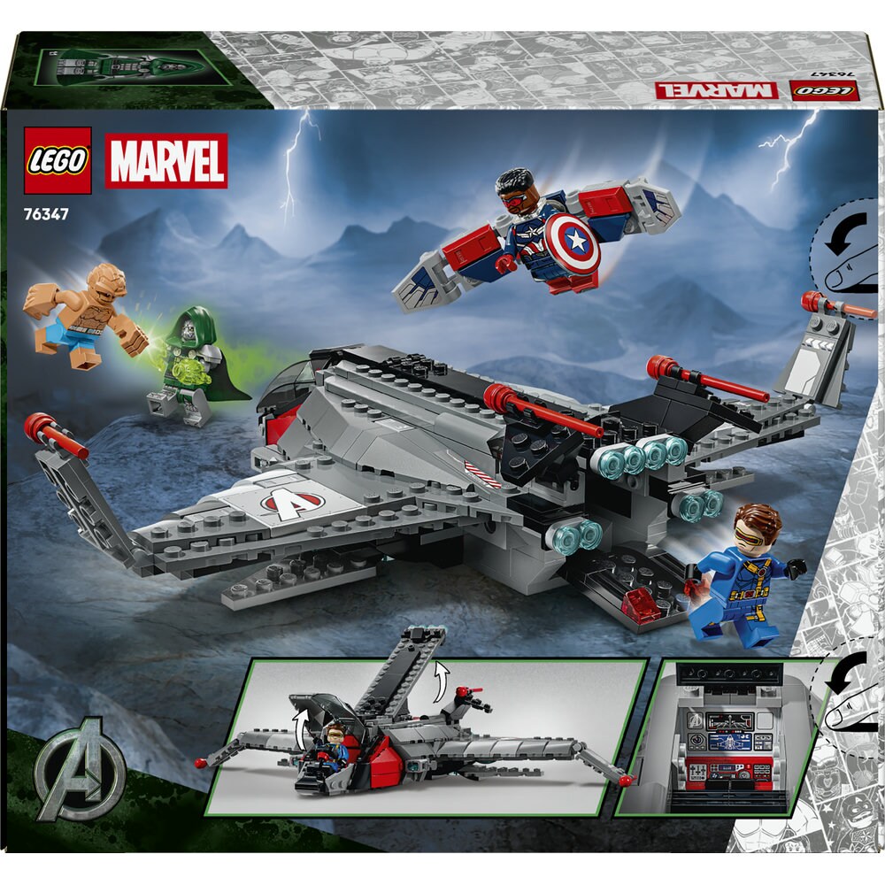 LEGO Marvel: Avengers - Doomsday Quinjet 76347, 9 ani+, 433 piese