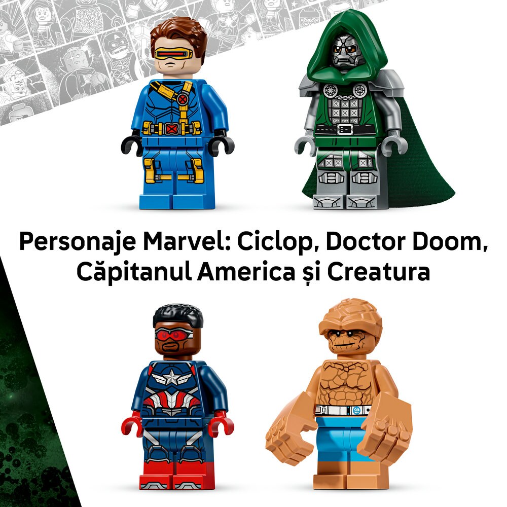 LEGO Marvel: Avengers - Doomsday Quinjet 76347, 9 ani+, 433 piese