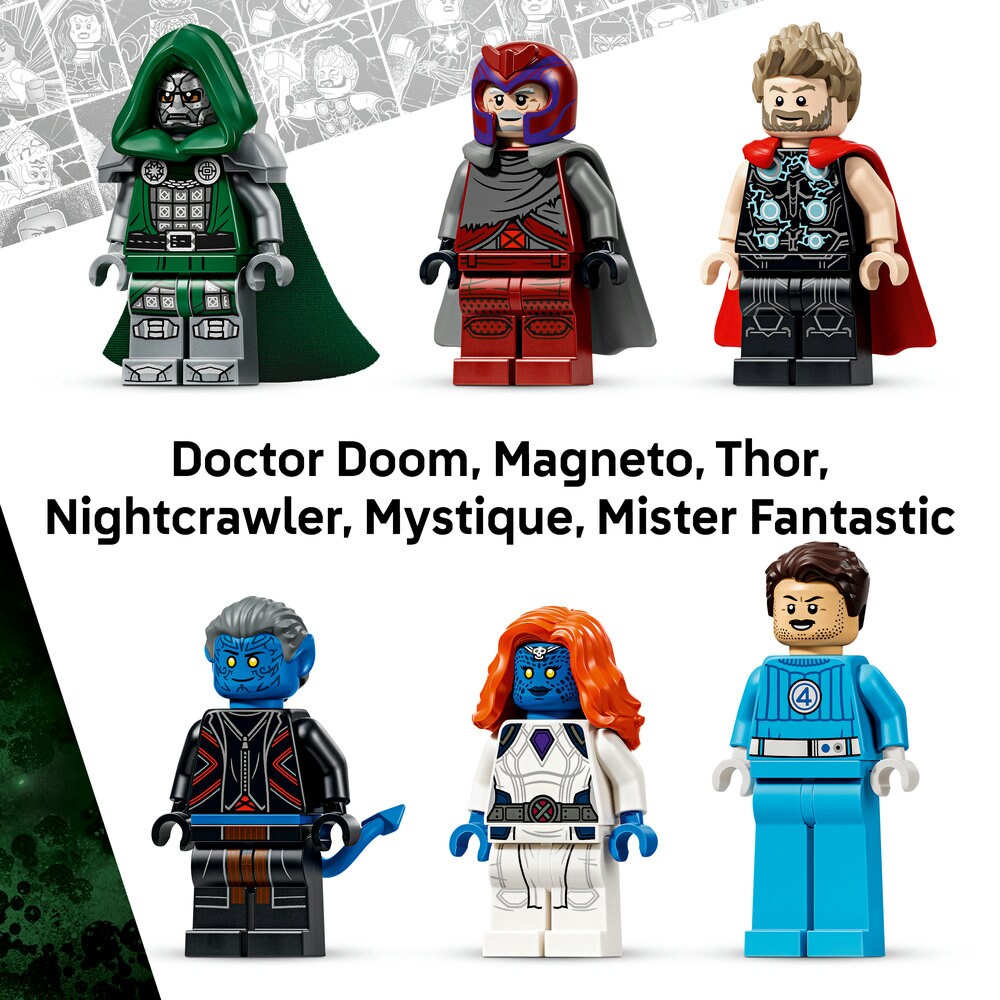 LEGO Marvel: Batalie memorabila - Avengers Doomsday 76348, 9 ani+, 846 piese