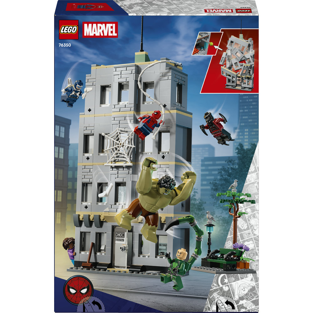 LEGO Marvel: Confruntarea memorabila dintre Omul-Paianjen si Hulk 76350, 8 ani+, 534 piese