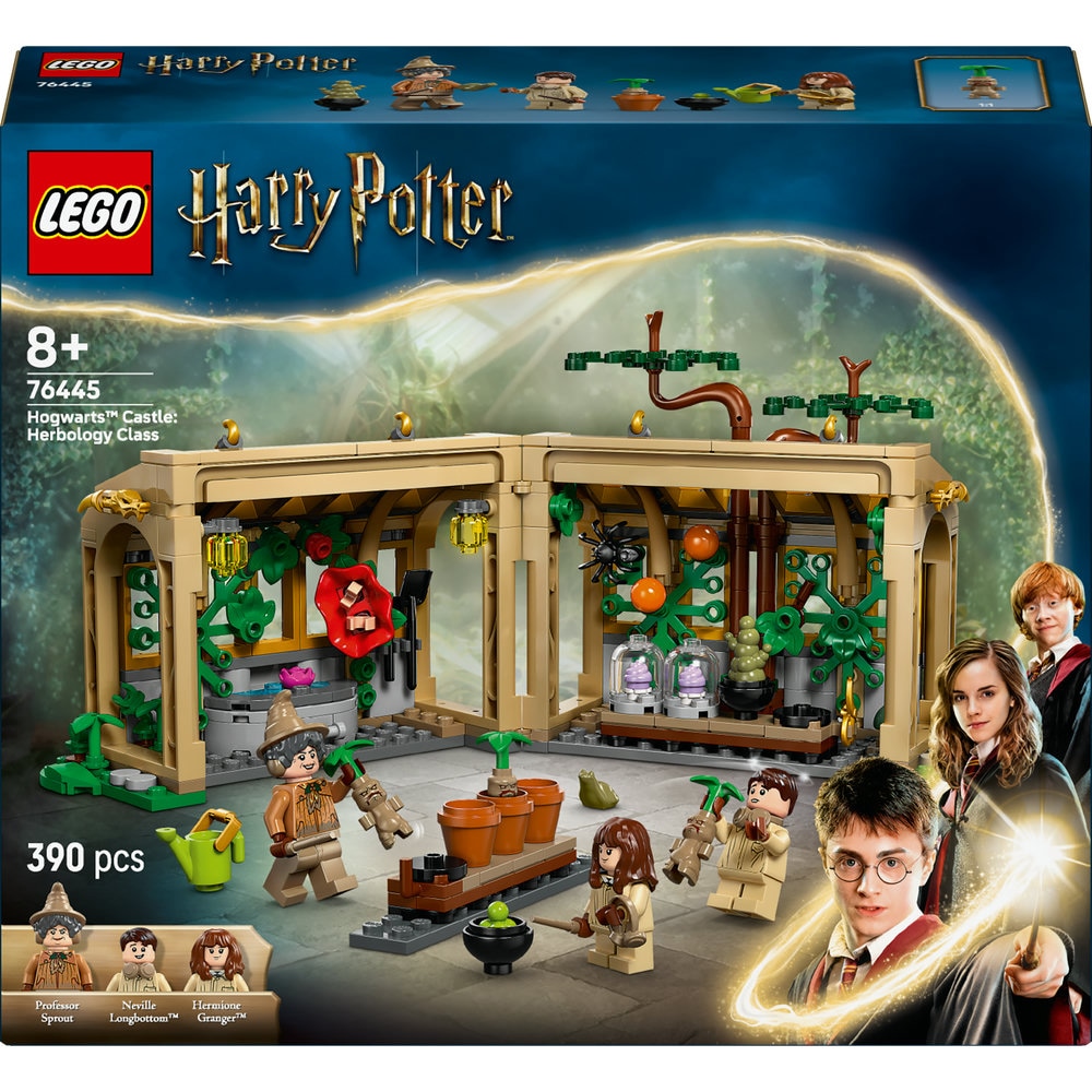 LEGO Harry Potter: Castelul Hogwarts - Lectia de ierbologie 76445, 8 ani+, 390 piese