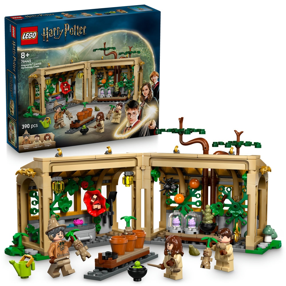 LEGO Harry Potter: Castelul Hogwarts - Lectia de ierbologie 76445, 8 ani+, 390 piese