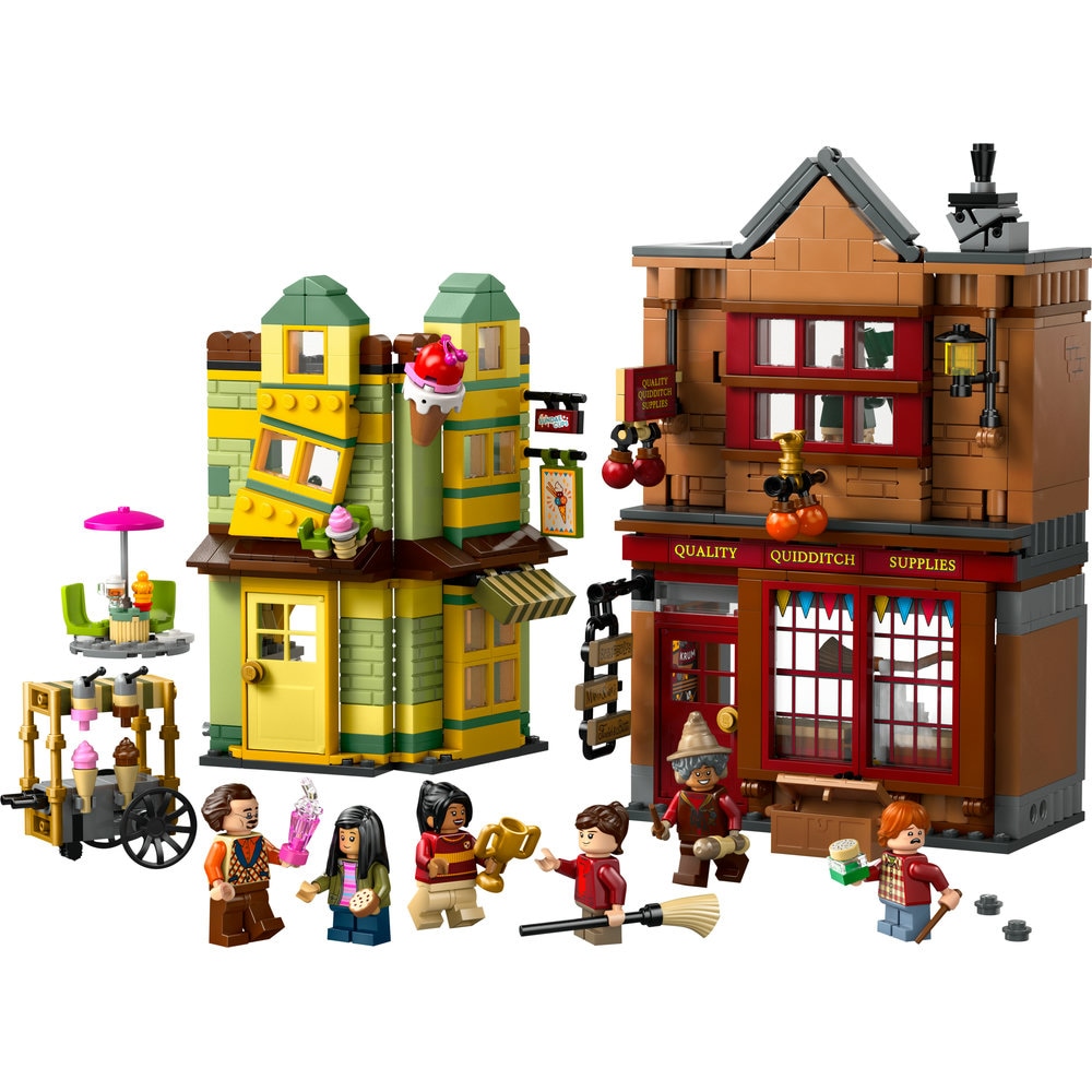 LEGO Harry Potter: Furnituri Vajthat de calitate si magazin de inghetata 76452, 8 ani+, 795 piese