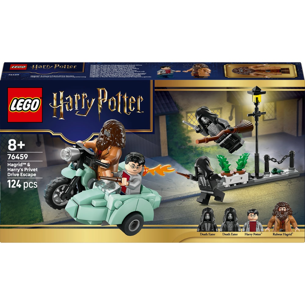 LEGO Harry Potter: Hagrid si Harry in fuga de pe Aleea Boschetelor 76459, 8 ani+, 124 piese
