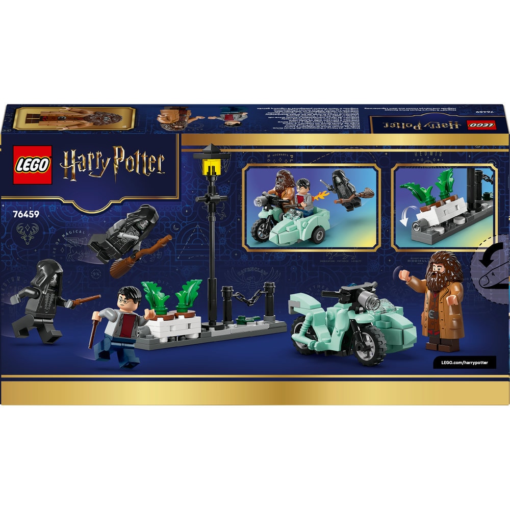 LEGO Harry Potter: Hagrid si Harry in fuga de pe Aleea Boschetelor 76459, 8 ani+, 124 piese
