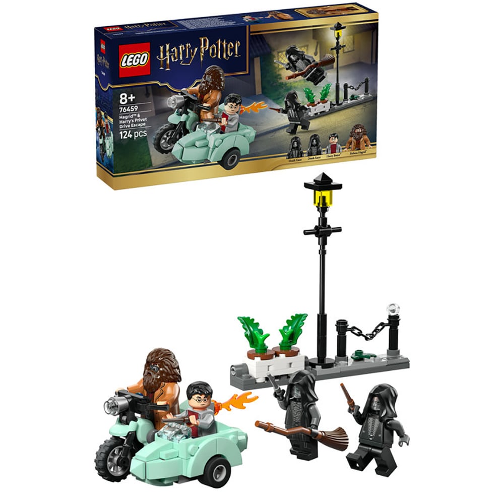 LEGO Harry Potter: Hagrid si Harry in fuga de pe Aleea Boschetelor 76459, 8 ani+, 124 piese