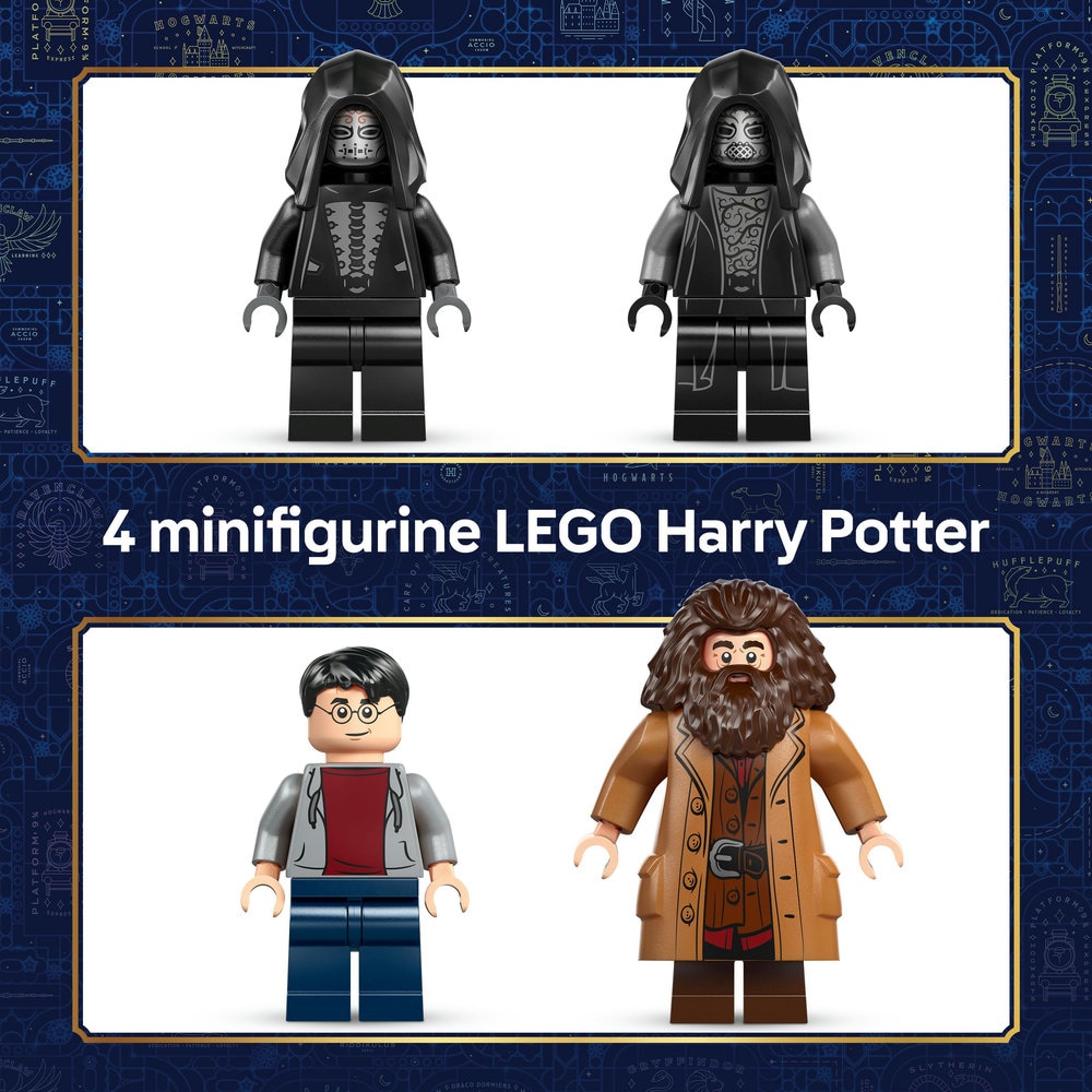 LEGO Harry Potter: Hagrid si Harry in fuga de pe Aleea Boschetelor 76459, 8 ani+, 124 piese