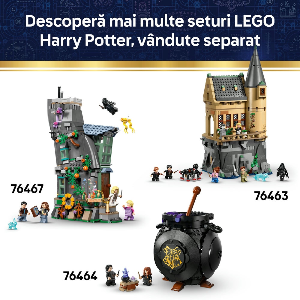 LEGO Harry Potter: Castelul Hogwarts - Ceremonia Jobenului magic 76460, 7 ani+, 124 piese