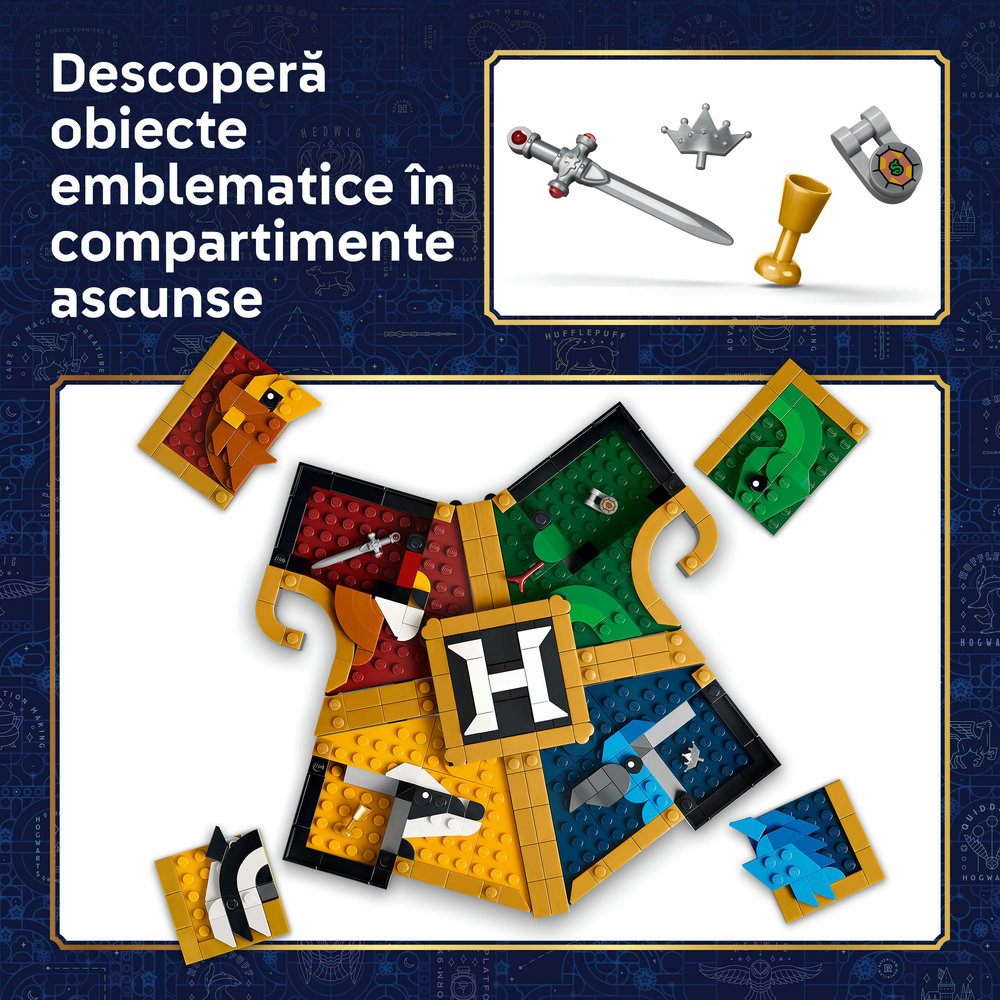 LEGO Harry Potter: Blazonul caselor de la Hogwarts 76462, 12 ani+, 545 piese