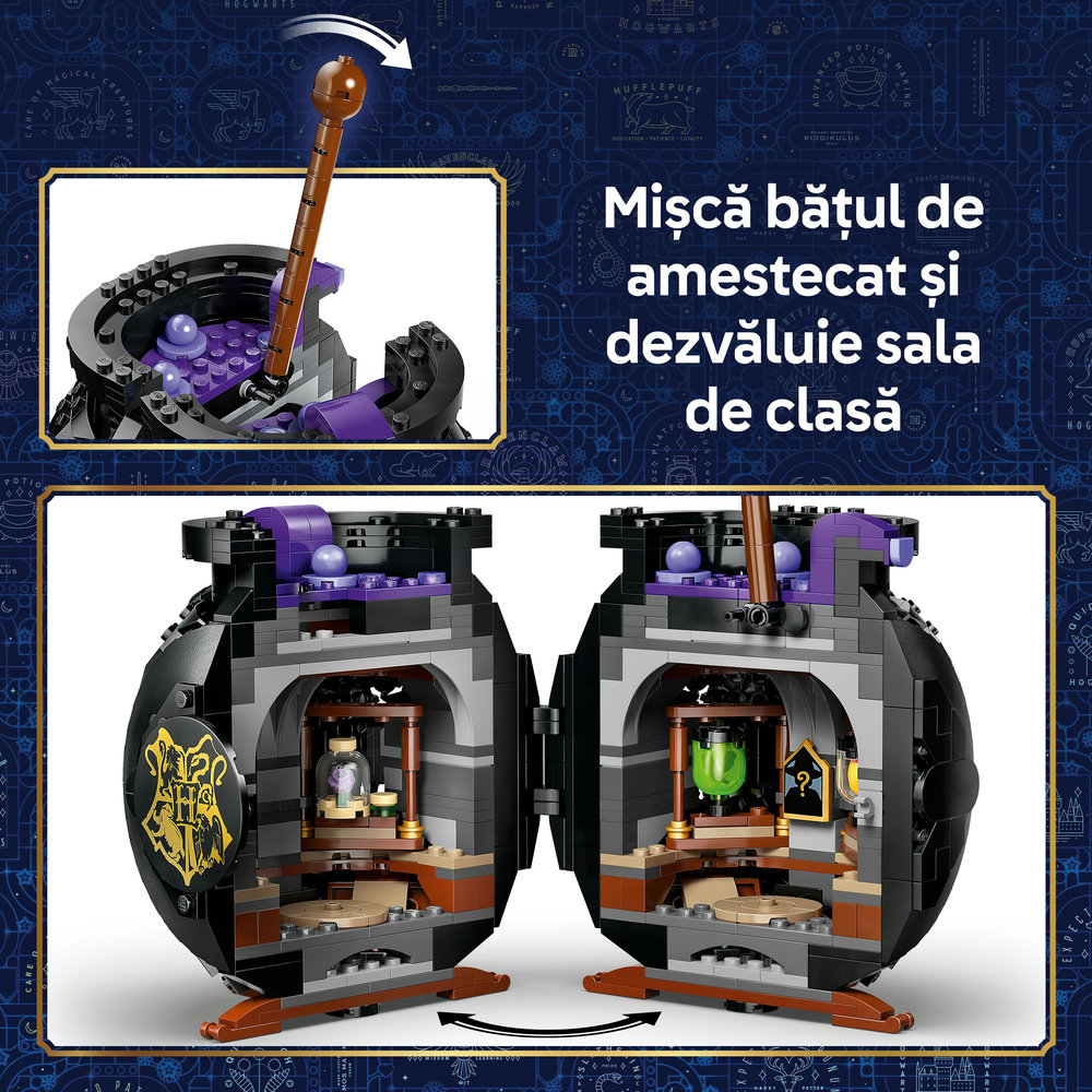 LEGO Harry Potter: Cazanul - Lectia de potiuni secrete 76464, 10 ani+, 652 piese