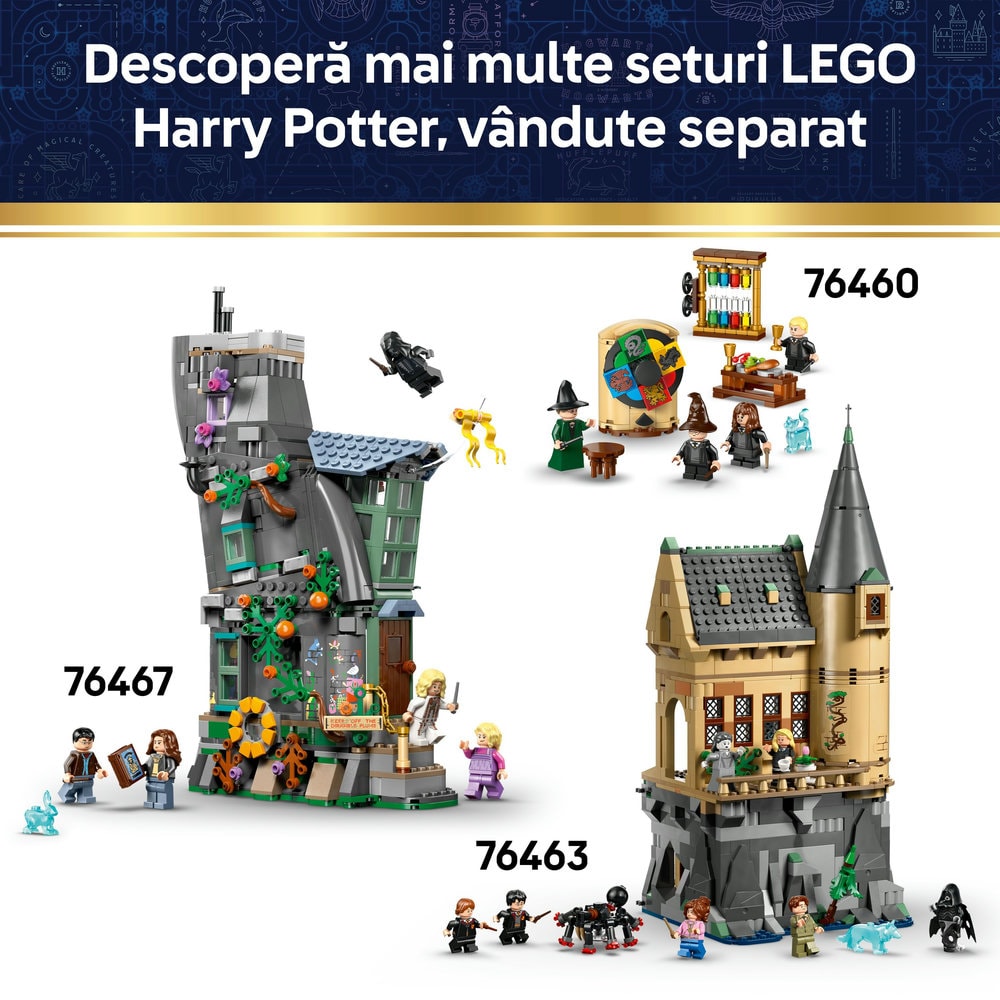 LEGO Harry Potter: Cazanul - Lectia de potiuni secrete 76464, 10 ani+, 652 piese
