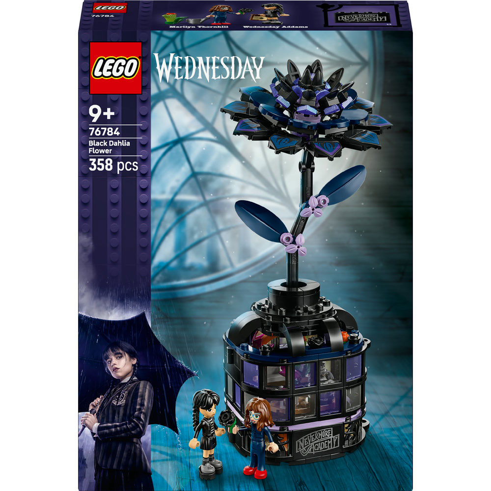 LEGO Wednesday: Floare de dalie neagra 76784, 9 ani+, 358 piese