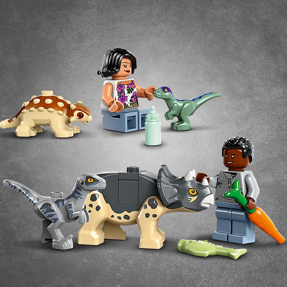 LEGO Jurassic World: Centru de salvare pentru pui de dinozaur 76963, 4 ani+, 139 piese