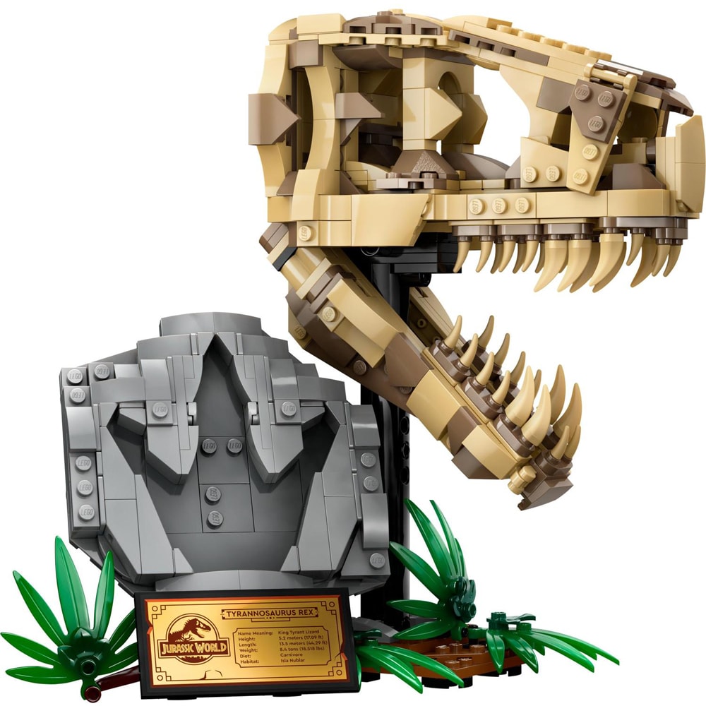 LEGO Jurassic World: Fosile de dinozaur - craniu de T-Rex 76964, 9 ani+, 577 piese