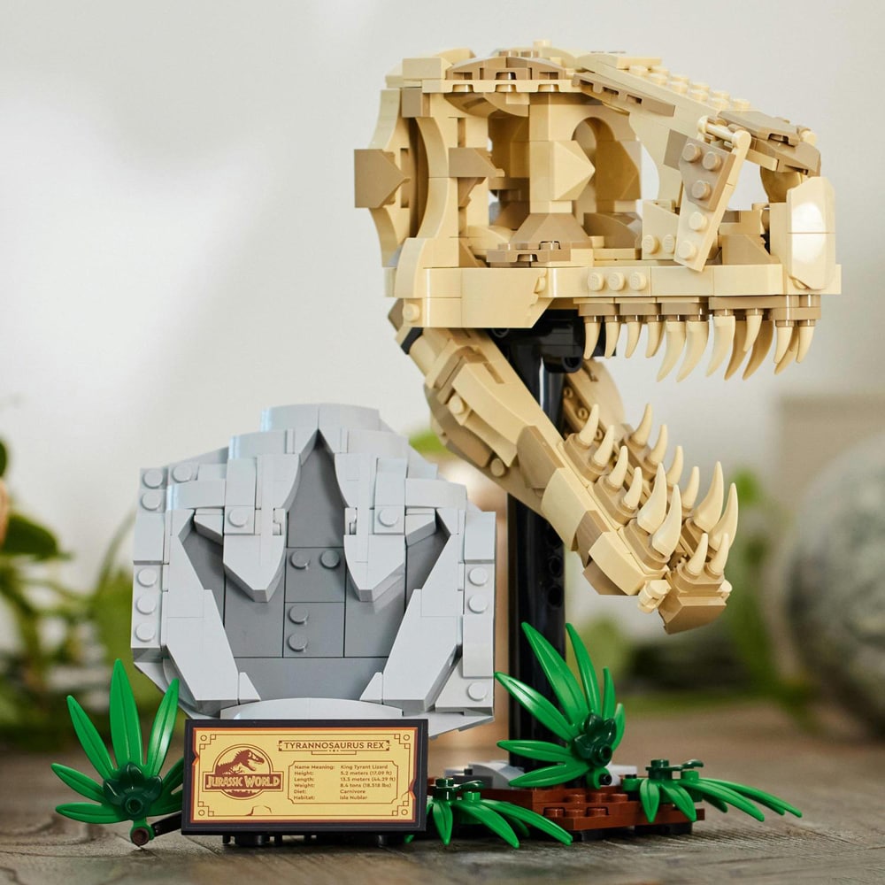 LEGO Jurassic World: Fosile de dinozaur - craniu de T-Rex 76964, 9 ani+, 577 piese