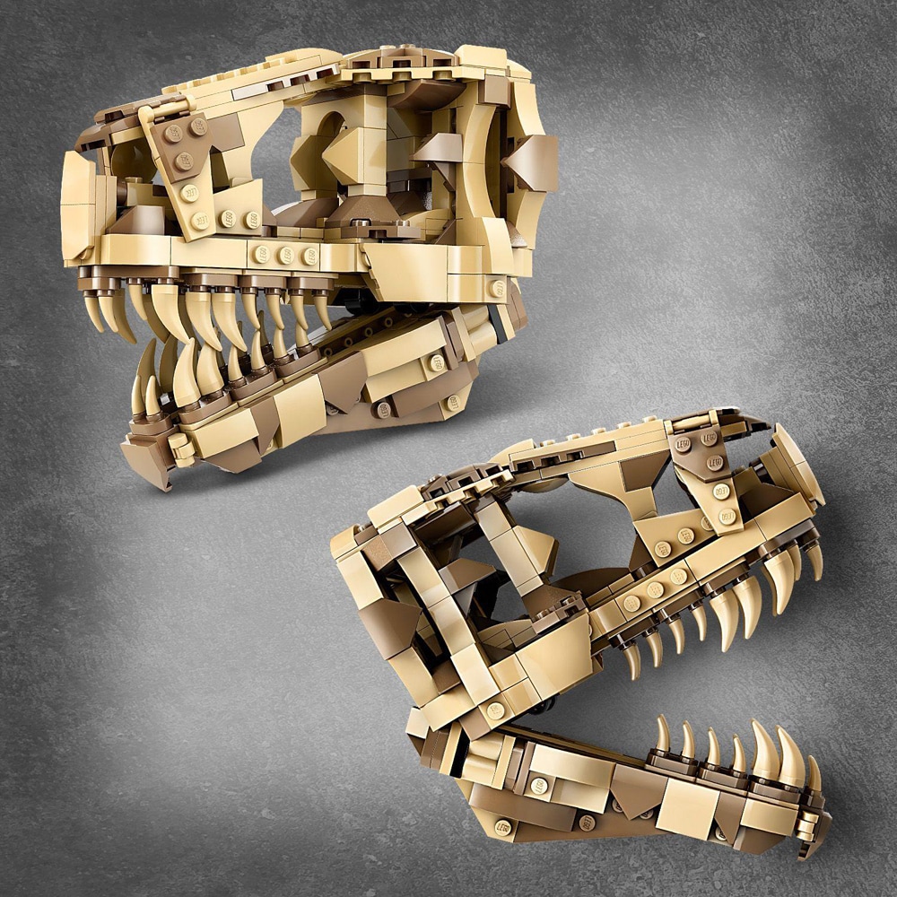 LEGO Jurassic World: Fosile de dinozaur - craniu de T-Rex 76964, 9 ani+, 577 piese