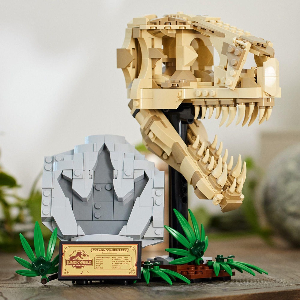 LEGO Jurassic World: Fosile de dinozaur - craniu de T-Rex 76964, 9 ani+, 577 piese