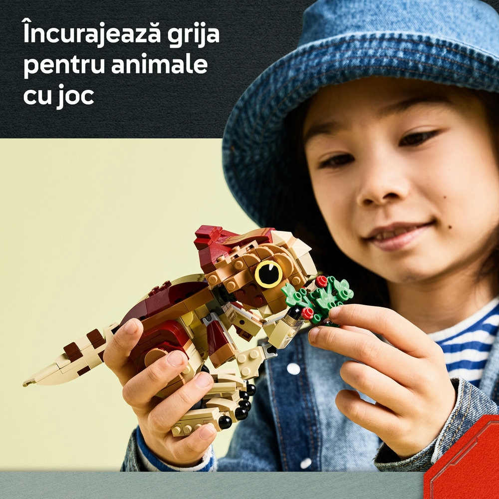 LEGO Jurassic World: Puiul de dinozaur Dolores - Aquilops 76970, 7 ani+, 339 piese