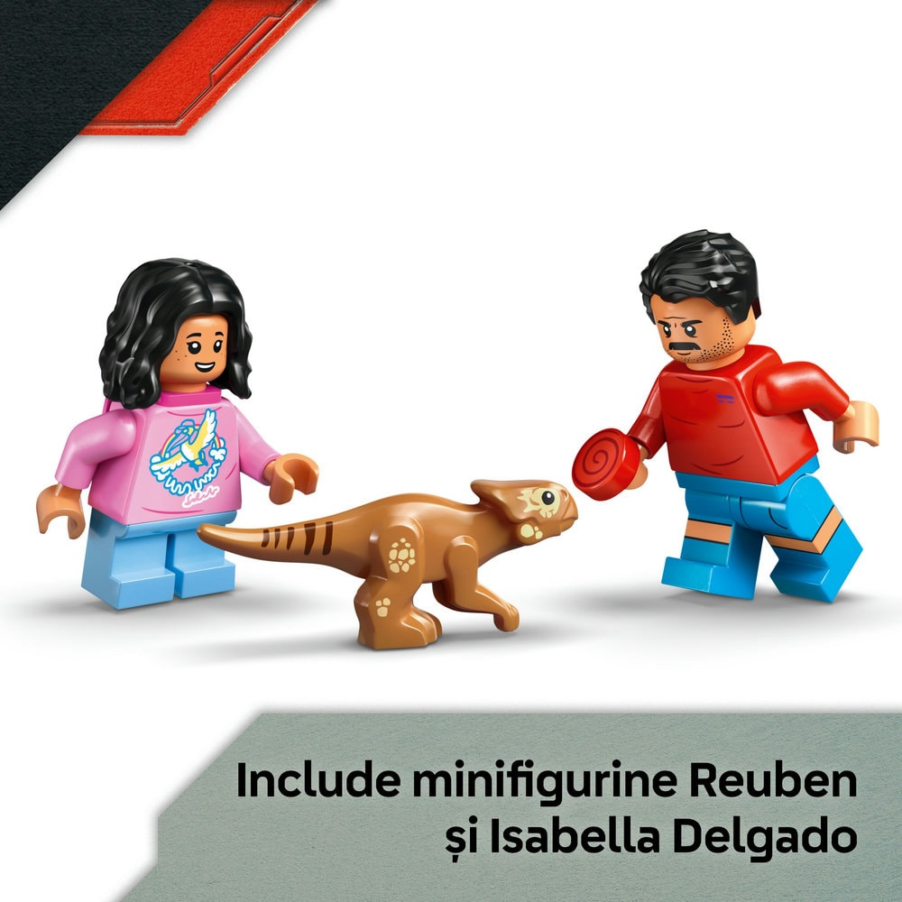LEGO Jurassic World: Evadare off-road din calea unui Velociraptor 76972, 6 ani+, 285 piese