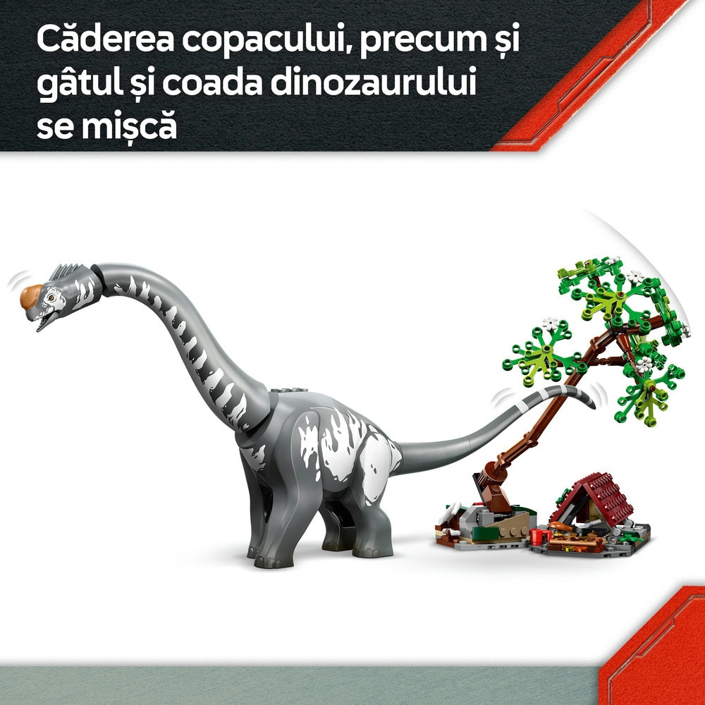 LEGO Jurassic World: Misiune de urmarire a unui Velociraptor si a unui Titanosaurus 76973, 7 ani+, 582 piese