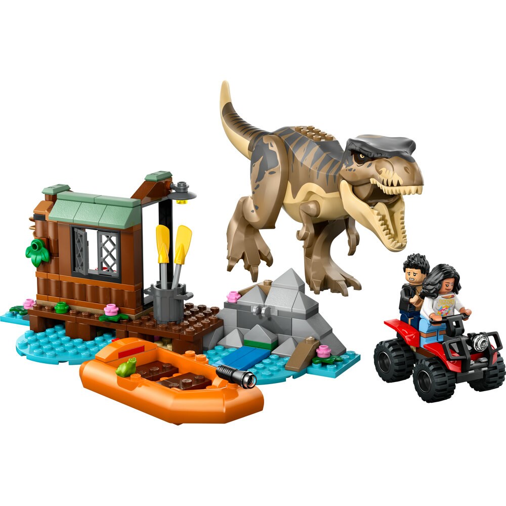 LEGO Jurassic World: Evadare pe rau din calea unui T. rex 76975, 5 ani+, 199 piese