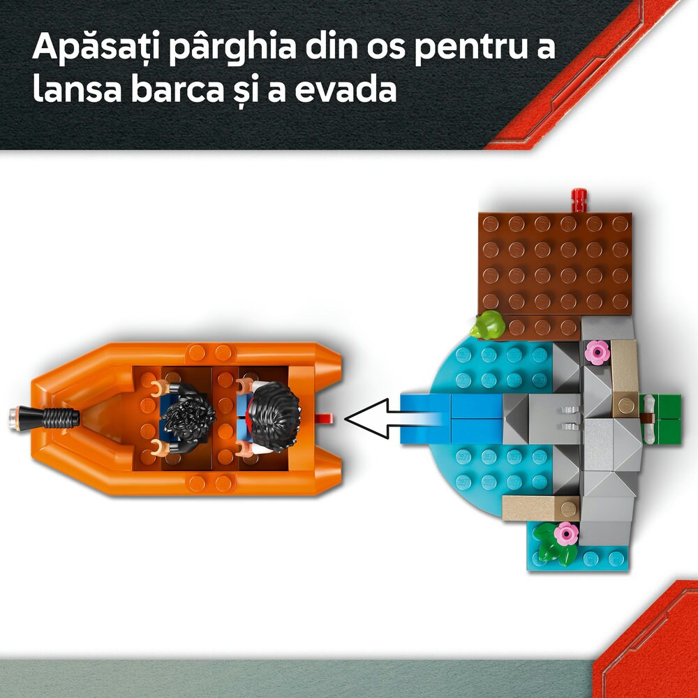 LEGO Jurassic World: Evadare pe rau din calea unui T. rex 76975, 5 ani+, 199 piese