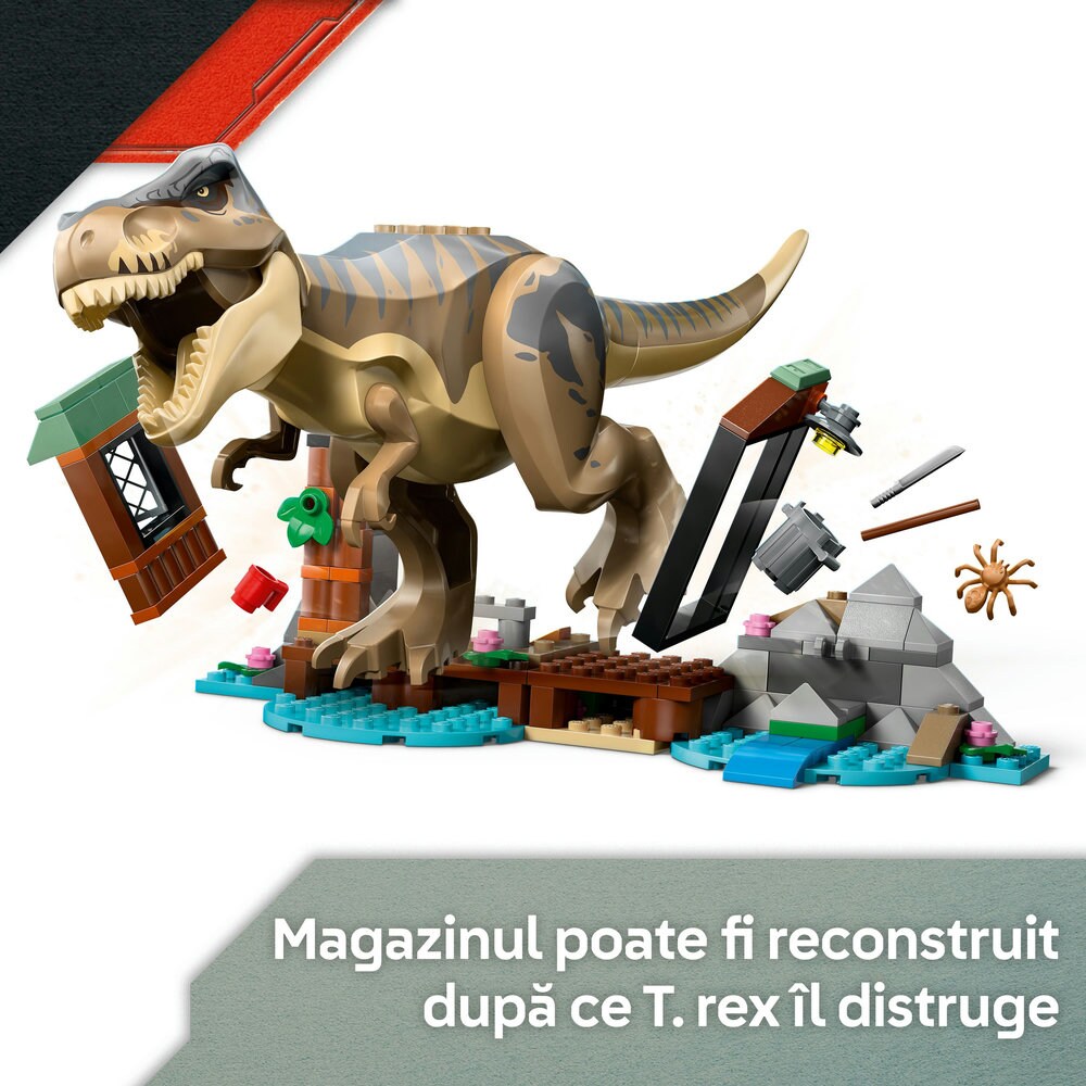 LEGO Jurassic World: Evadare pe rau din calea unui T. rex 76975, 5 ani+, 199 piese