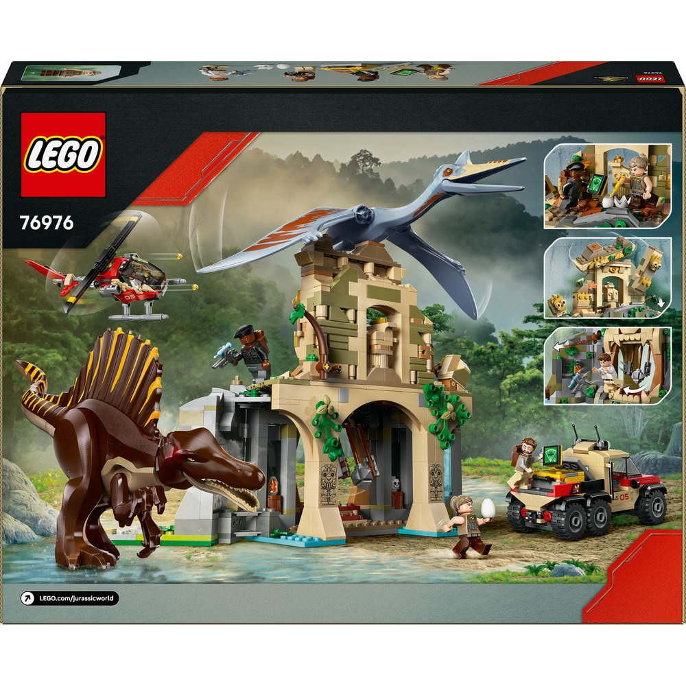 LEGO Jurassic World: Misiune aeriana cu Spinosaurus si Quetzalcoatlus 76976, 8 ani+, 984 piese