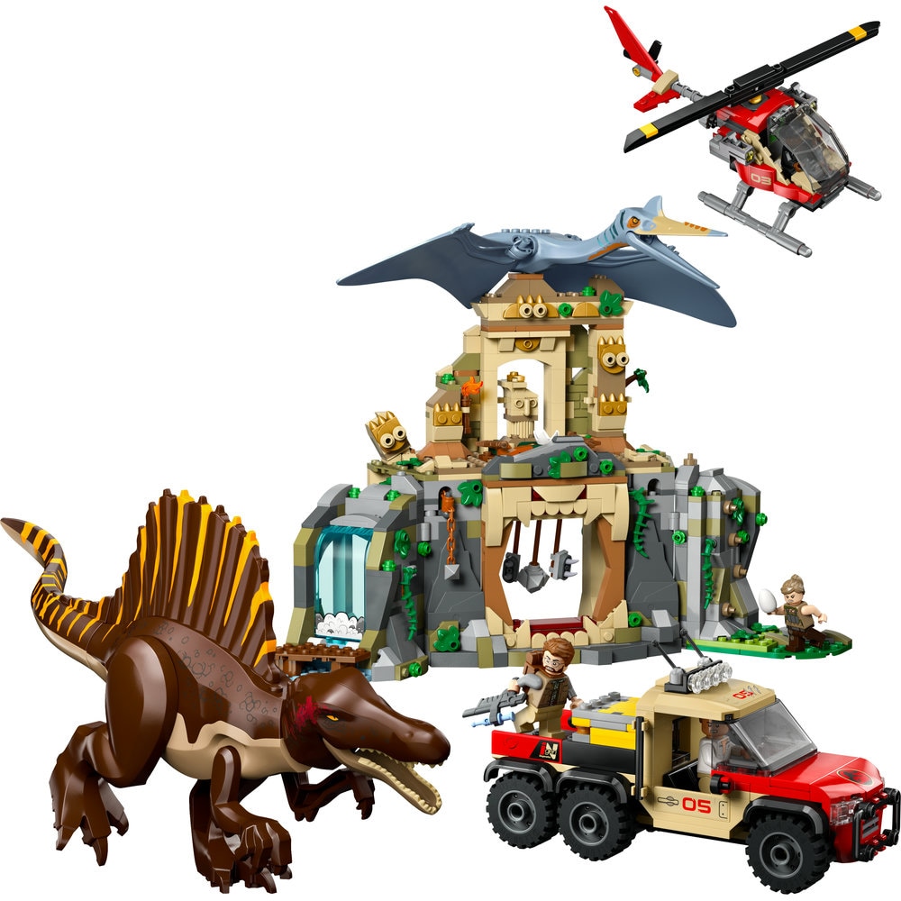 LEGO Jurassic World: Misiune aeriana cu Spinosaurus si Quetzalcoatlus 76976, 8 ani+, 984 piese