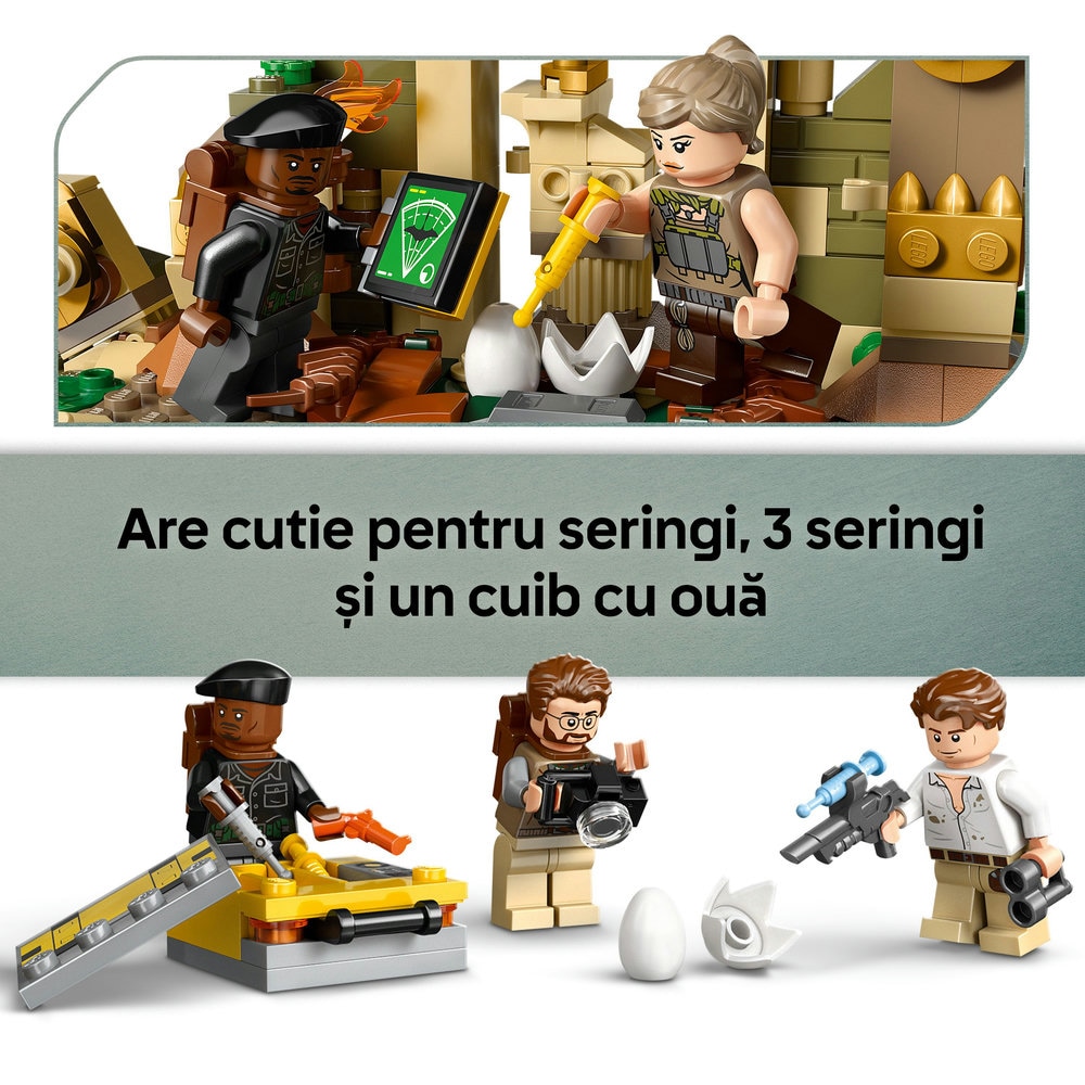 LEGO Jurassic World: Misiune aeriana cu Spinosaurus si Quetzalcoatlus 76976, 8 ani+, 984 piese