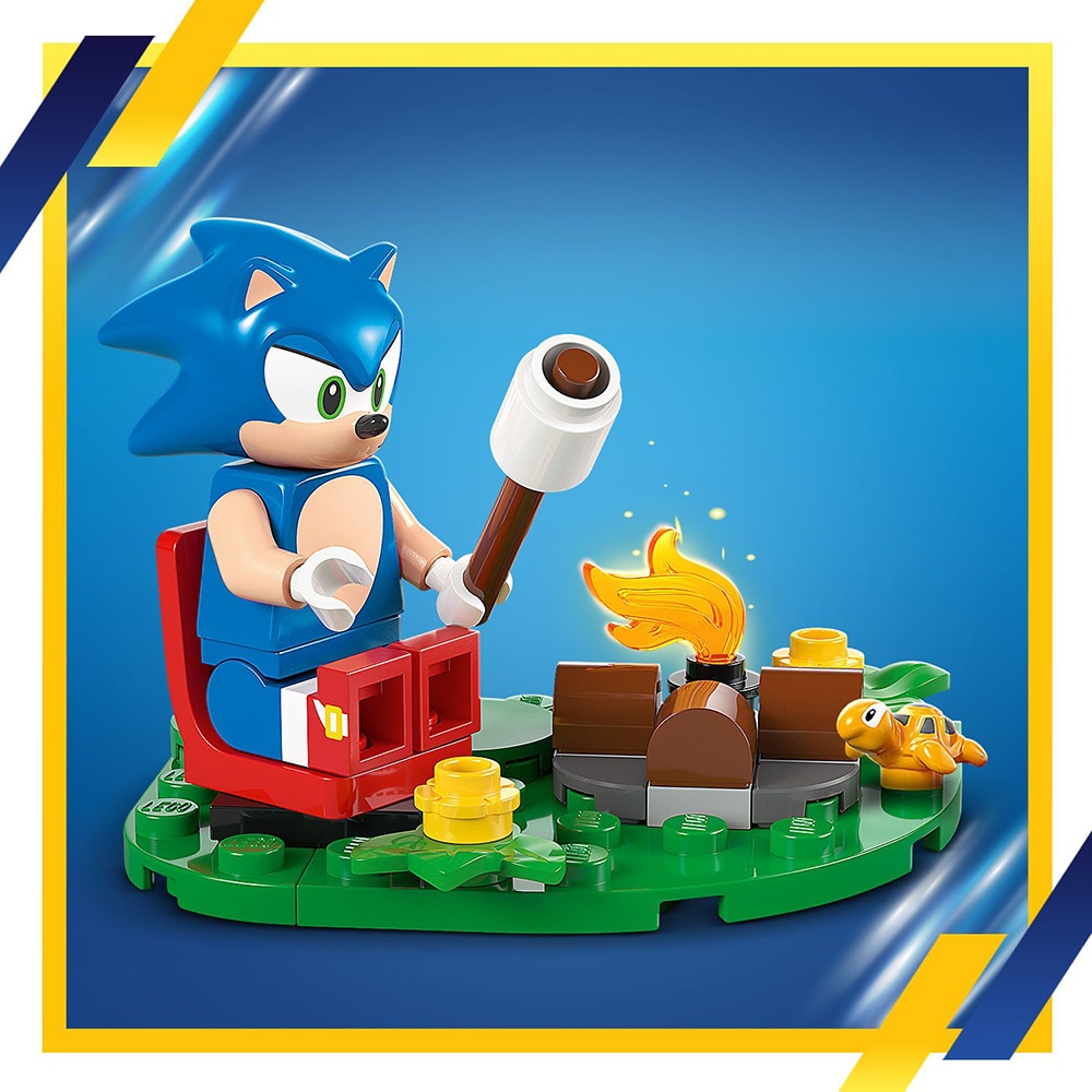 LEGO Sonic The Hedgehog: Infruntare la focul de tabara al lui Sonic 77001, 7 ani+, 177 piese